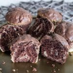 Einfache Marmorkuchen Muffins - Mamorkuchen Muffin Rezept Schokolade Muffinrezept einfach
