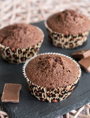 Einfache Schokomuffins - Grundrezept - einfache Schokomuffins Rezept schnell Grundrezept Schokolade Muffin