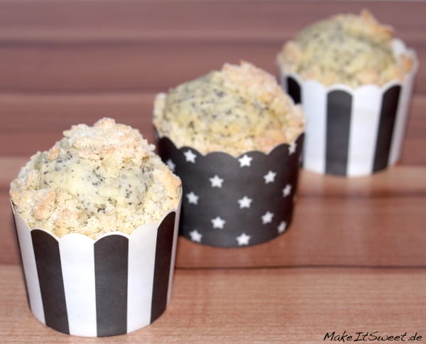 Mohnmuffins mit Streusel - MakeItSweet