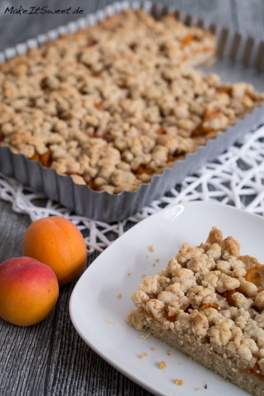 Aprikosen Tarte mit Streuseln 1 Aprikosentarte mit Streuseln Zimt Rezept Kuchen einfach backen
