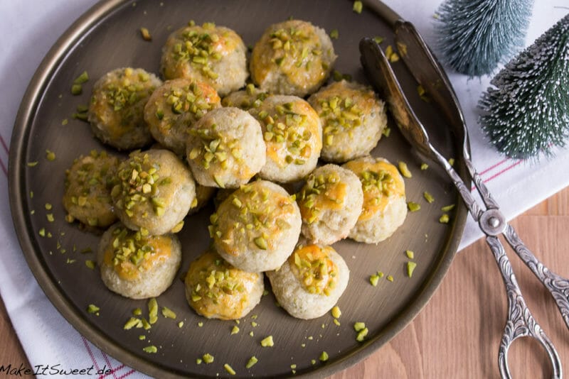 Einfache Pistazien Bethmännchen 2 Einfache Pistazien Bethmännchen - Pistazien Bethmaennchen Plaetzchen Rezept Marzipan