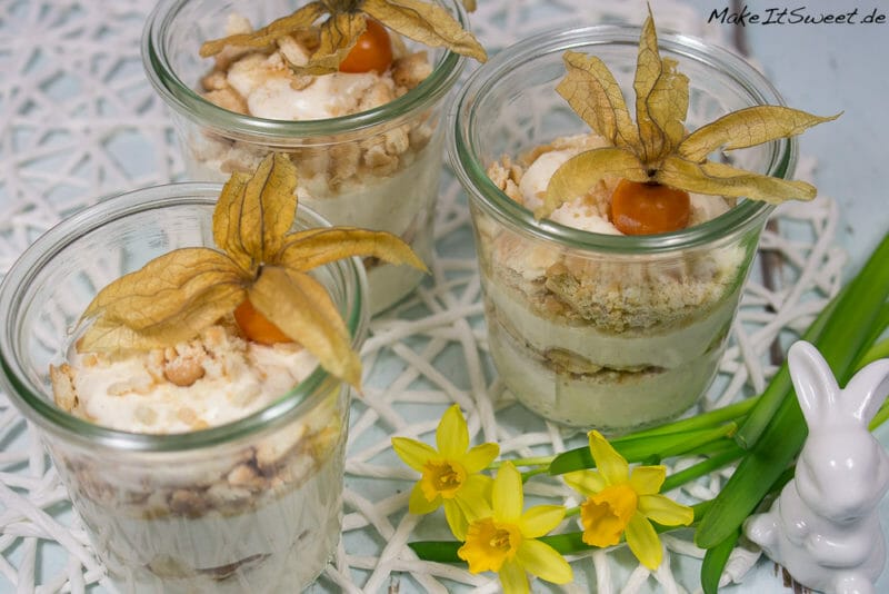 Physalis-Zimt-Dessert im Glas 2 Physalis-Zimt-Dessert im Glas - Physalis Zimt Dessert im Glas Ostern Nachtisch Rezept Kaffee