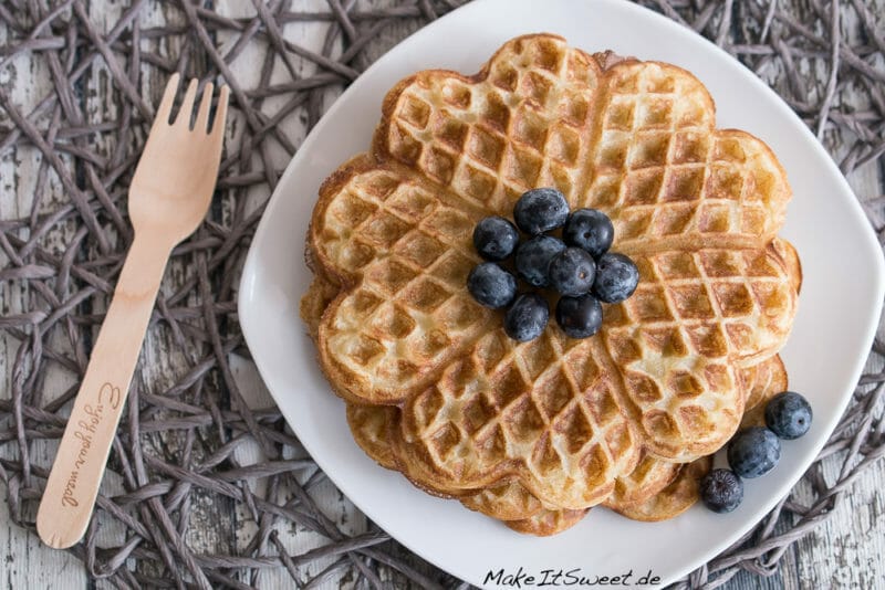 Zimt Waffeln ohne Zucker 3 Zimt Waffeln ohne Zucker - Zimt Waffeln ohne Zucker ohne Butter Erythrit Kokosoel gesund Rezept