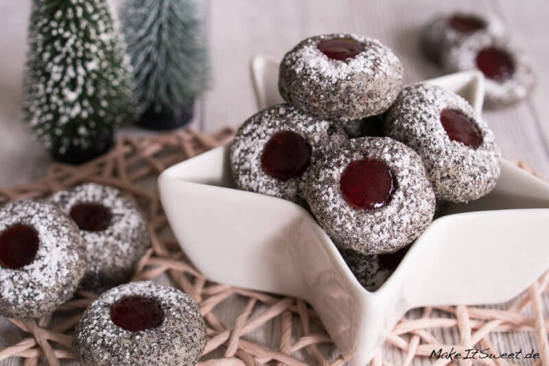 Einfache Mohn-Johannisbeer-Plätzchen 2 Einfache Mohn-Johannisbeer-Plätzchen - Mohn Johannisbeere Plaetzchen Rezept Weihnachten einfach 2