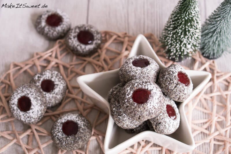 Einfache Mohn-Johannisbeer-Plätzchen 3 Einfache Mohn-Johannisbeer-Plätzchen - Mohn Johannisbeere Plaetzchen Rezept Weihnachten einfach 3