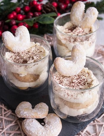Vanillekipferl Tiramisu im Glas - vanillekipferl tiramisu rezept weihnachten nachtisch dessert