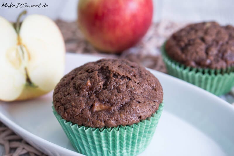 Zucchini Muffins mit Apfel 2 Zucchini Muffins mit Apfel - Zucchini Apfel Schoko Muffins Rezept mit einfach 3