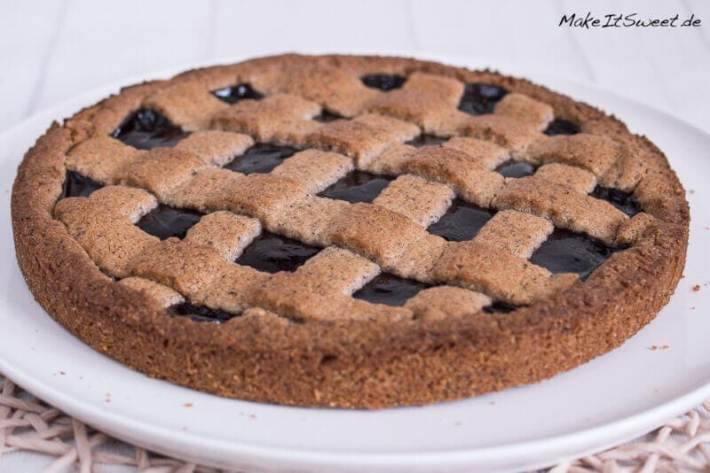 Einfaches Linzer Torte Rezept - Linzer Torte einfaches Rezept Haselnuss Kuchen Pflaumenmus sofort essen